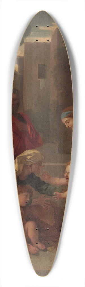 Sbastien Bourdon - The Holy Family With Saint Elizabeth And The Infant Saint John The Baptist 39.3 inch art pintail longboard deck