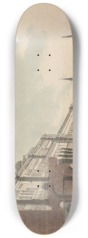 Daniel Turner - Somerset House and the Adelphi from the River 8.25 inch art skate deck Daniel Turner - Somerset House and the Adelphi from the River 8.25 inch art skate deck
