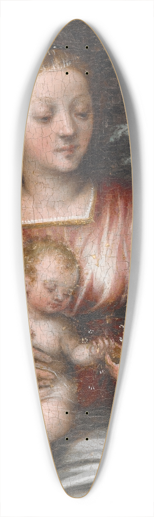 Scarsellino - Madonna and Child with St. John the Baptist 39.3 inch art pintail longboard deck