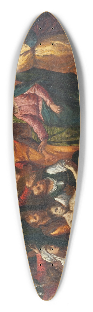 Scarsellino - The Raising of Lazarus 39.3 inch art pintail longboard deck