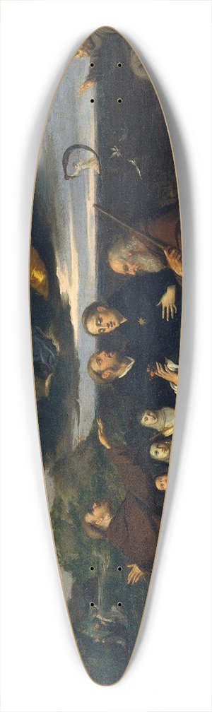 Scarsellino - The Virgin Adored by Saints 39.3 inch art pintail longboard deck