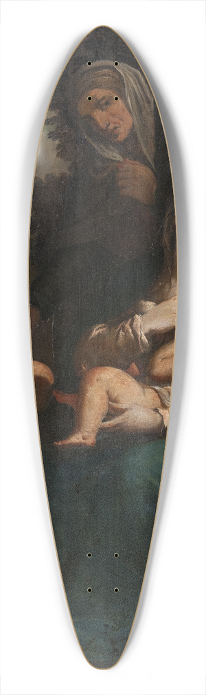 Scarsellino - The Virgin and Child with St Elizabeth and the Infant St John 39.3 inch art pintail longboard deck