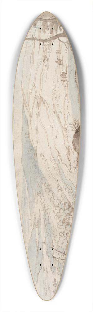 School of Pieter Brueghel the Elder - Mountainous Landscape with View over aValley 39.3 inch art pintail longboard deck