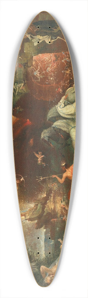 School of the Netherlands - A fantastical scene including Venus with Cupid and Neptune in his chariot 39.3 inch art pintail longboard deck