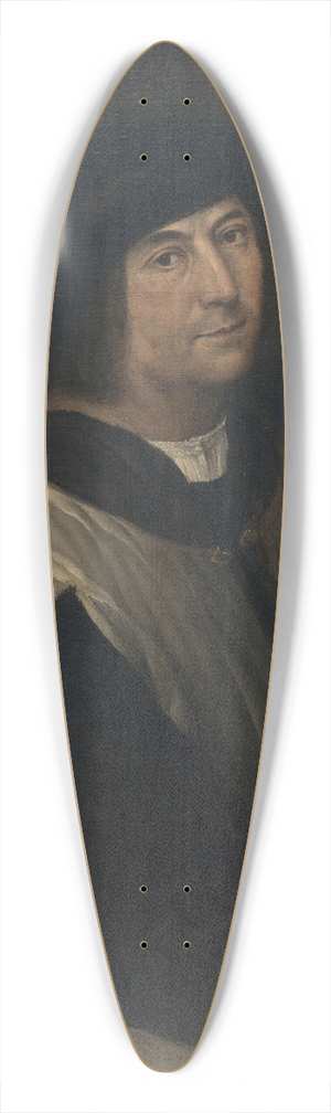 Sebastiano del Piombo - Prelate With An Hourglass 39.3 inch art pintail longboard deck Sebastiano del Piombo - Prelate With An Hourglass 39.3 inch art pintail longboard deck