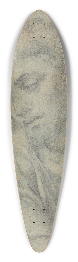 Sebastiano del Piombo - Study for the Figure of Christ Carrying the Cross 39.3 inch art pintail longboard deck Sebastiano del Piombo - Study for the Figure of Christ Carrying the Cross 39.3 inch art pintail longboard deck