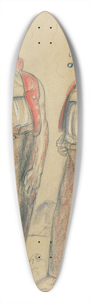 Sebastian Oesch - Two senns 39.3 inch art pintail longboard deck