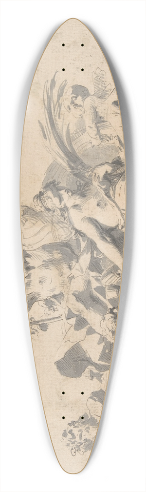 Sebastiano Galeotti - Bacchus and Ceres Attended by Putti and a Marine Deity 39.3 inch art pintail longboard deck