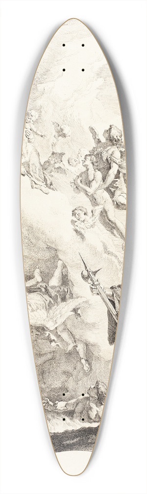 Sebastiano Ricci - Pope Gregory the Great and Saint Vitale Interceding for the Souls in Purgatory 39.3 inch art pintail longboard deck