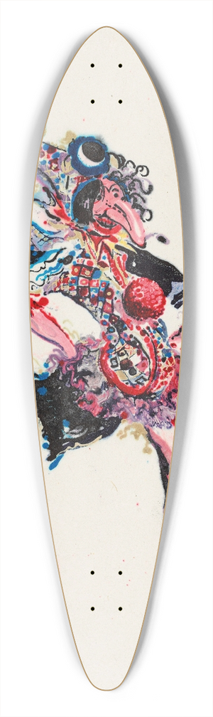 Sergey Chekhonin - Costume design for a jester 39.3 inch art pintail longboard deck