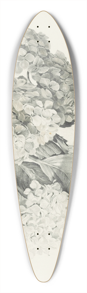 Sergey Chekhonin - Hydrangeas in a vase 39.3 inch art pintail longboard deck