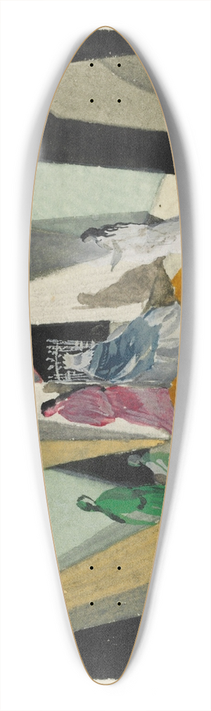 Sergey Chekhonin - Theatre set design 39.3 inch art pintail longboard deck