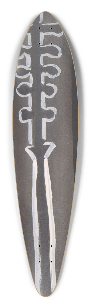 Sergey Yurievich Sudeikin - Death wearing a black robe 39.3 inch art pintail longboard deck Sergey Yurievich Sudeikin - Death wearing a black robe 39.3 inch art pintail longboard deck