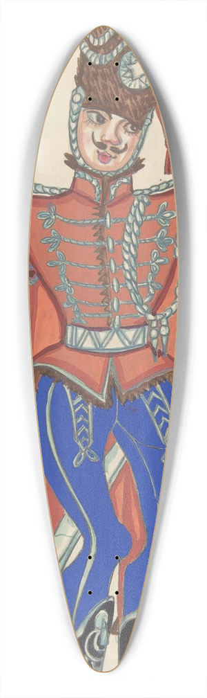 Sergey Yurievich Sudeikin - Soldier 39.3 inch art pintail longboard deck