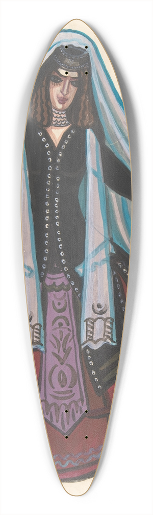 Sergey Yurievich Sudeikin - Woman in Arabic costume 39.3 inch art pintail longboard deck Sergey Yurievich Sudeikin - Woman in Arabic costume 39.3 inch art pintail longboard deck