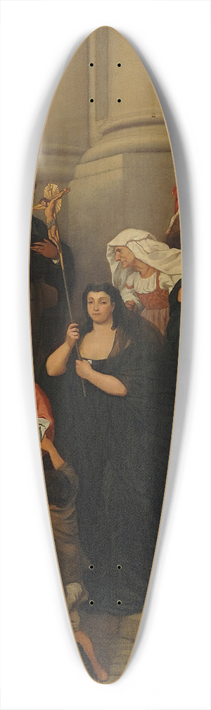 Severin Falkman - Procession In Rome 39.3 inch art pintail longboard deck