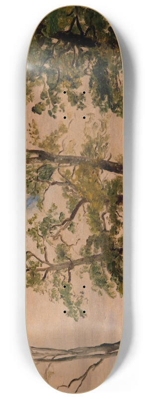 Dankvart Dreyer - Landscape with free-standing trees 8.25 inch art skate deck