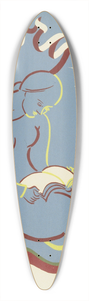 Shari Weisberg - Story hour 39.3 inch art pintail longboard deck