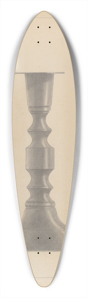 Sidney Liswood - Candlestick 39.3 inch art pintail longboard deck