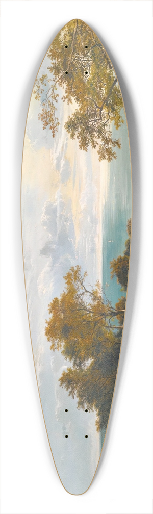 Sidney Richard Percy - A Peep At The Sea, Fairlight Glen 39.3 inch art pintail longboard deck
