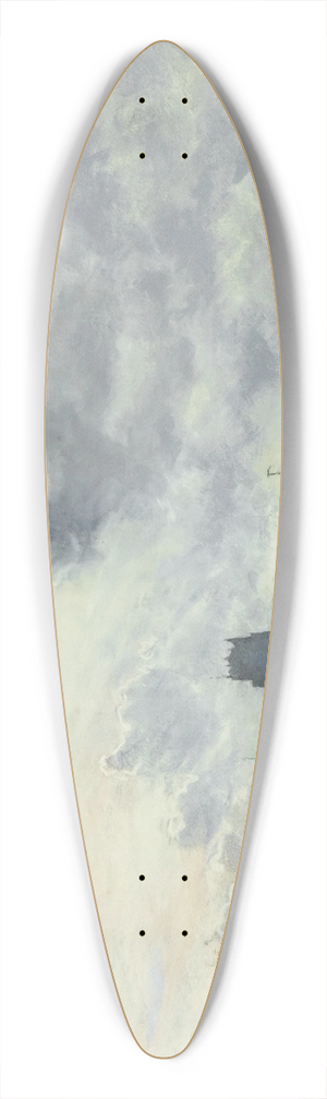 Siebe Johannes Ten Cate - Vue du Port de Dordrecht 39.3 inch art pintail longboard deck