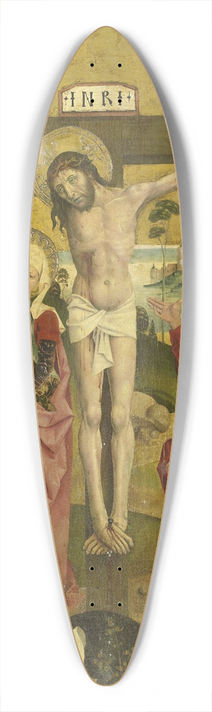 Sigmund Gleismller - Crucifixion 39.3 inch art pintail longboard deck
