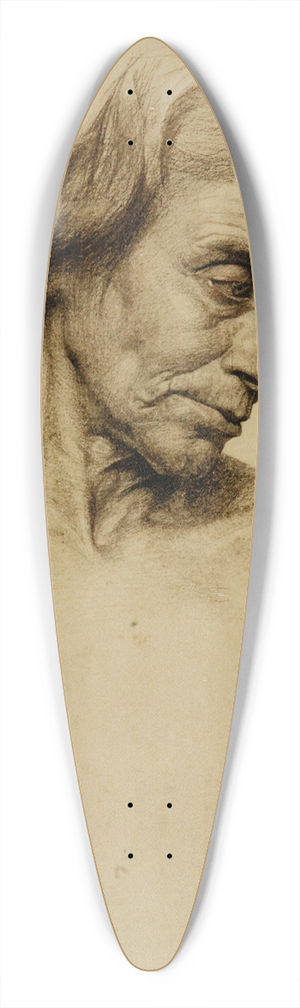 Sigmund Lipinsky  - Studienkopf einer alten Frau 39.3 inch art pintail longboard deck