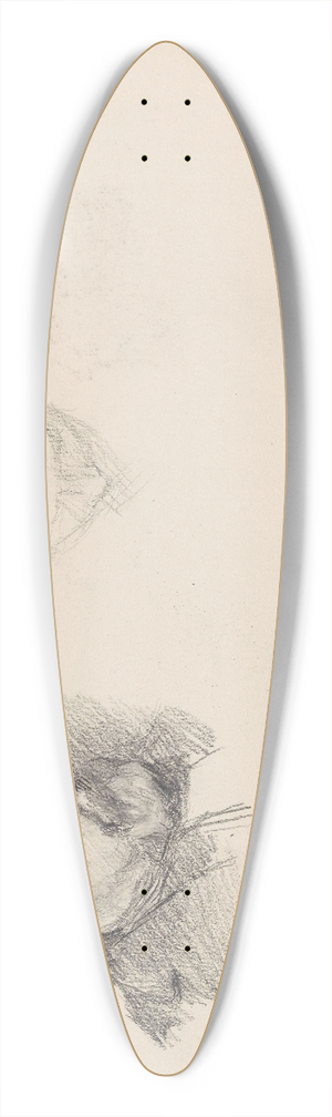 Signe Scheel - Johan Christian Rder Scheel; Axel Scheel 39.3 inch art pintail longboard deck