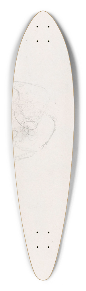 Signe Scheel - Kvinnehode 39.3 inch art pintail longboard deck
