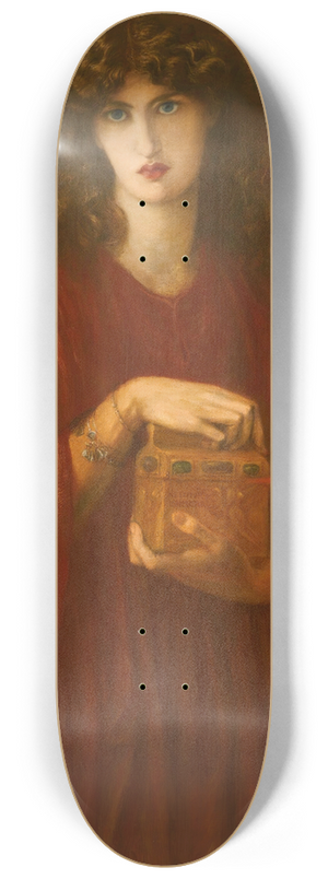 Dante Gabriel Rossetti - Pandora 8.25 inch art skate deck