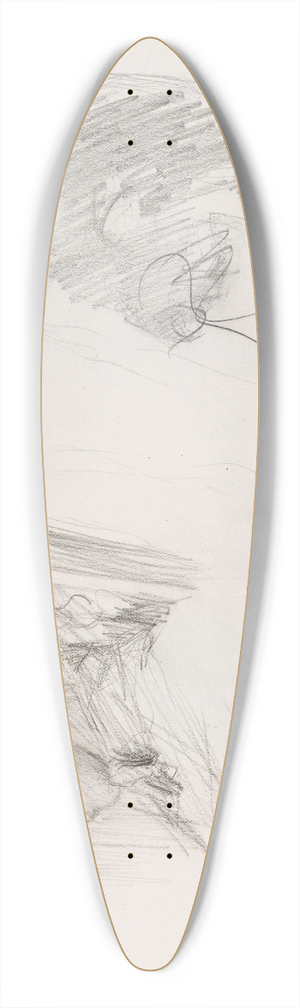 Signe Scheel - Mrs. Schneider; two sketches 39.3 inch art pintail longboard deck