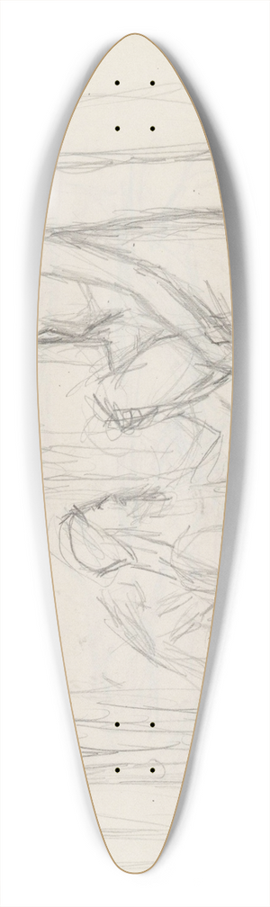 Signe Scheel - Rebecca og Elieser 39.3 inch art pintail longboard deck