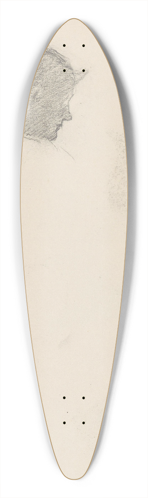 Signe Scheel - Riss av kvinne 39.3 inch art pintail longboard deck