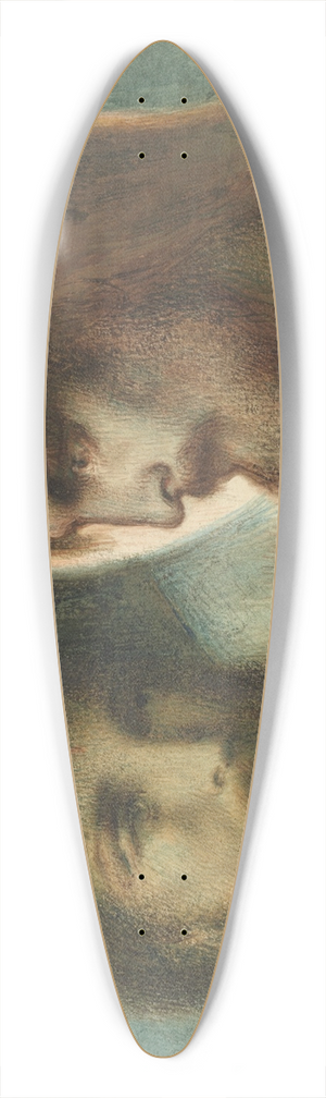 Simeon Solomon - Christ and St. Joseph of Aramathea 39.3 inch art pintail longboard deck