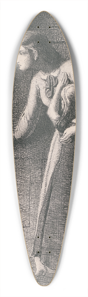 Simeon Solomon - The Haunted House 39.3 inch art pintail longboard deck Simeon Solomon - The Haunted House 39.3 inch art pintail longboard deck