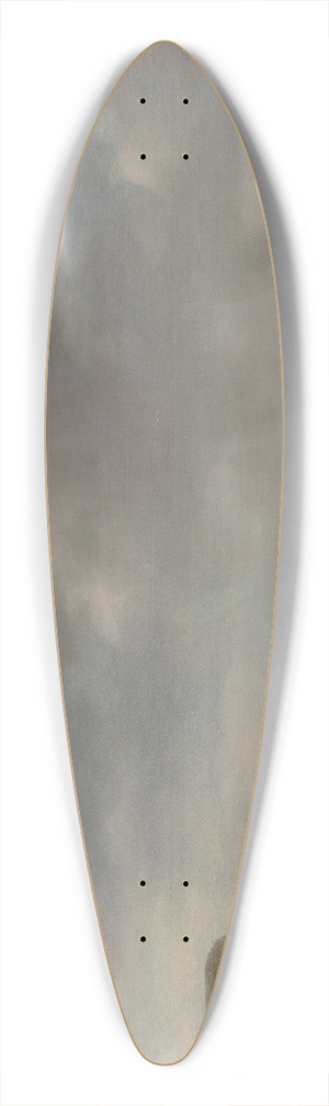 Simon de Vlieger - A beach scene with fishermen displaying their catch 39.3 inch art pintail longboard deck