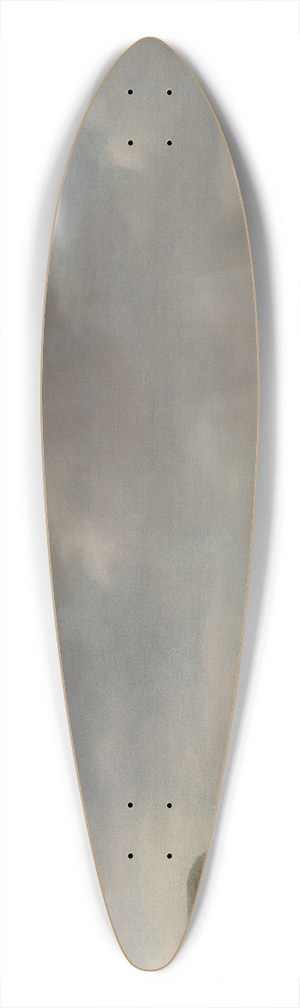 Simon de Vlieger - A beach scene with fishermen displaying their catch 39.3 inch art pintail longboard deck