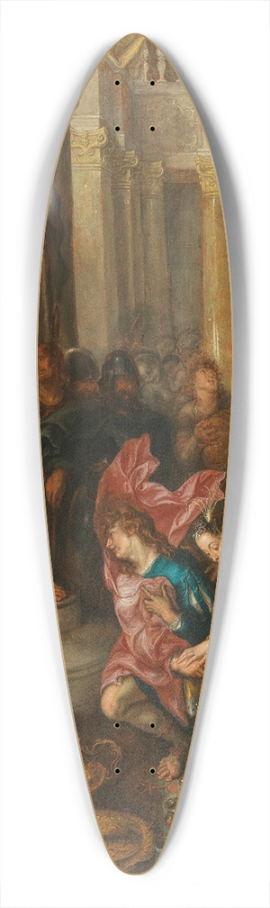 Simon de Vos - The Continence of Scipio 39.3 inch art pintail longboard deck