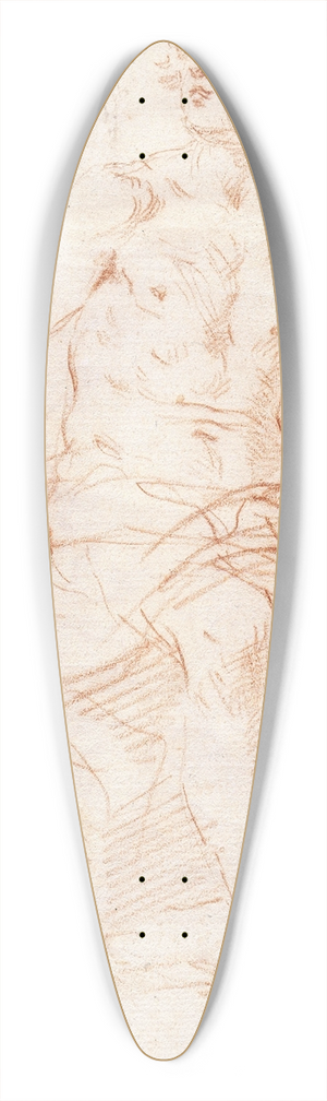 Simone Cantarini - Study for the Figure of John the Baptist 39.3 inch art pintail longboard deck Simone Cantarini - Study for the Figure of John the Baptist 39.3 inch art pintail longboard deck