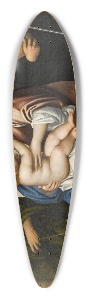 Simone Peterzano - The Virgin and Child with Saints John the Baptist andBenedict 39.3 inch art pintail longboard deck