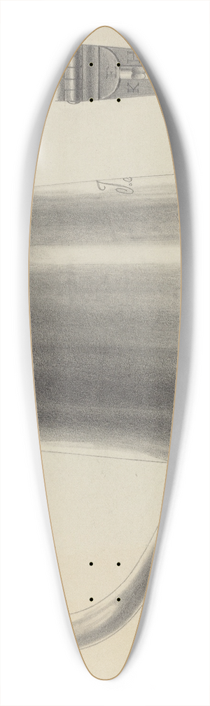 Simon Weiss - Silver Tankard 39.3 inch art pintail longboard deck