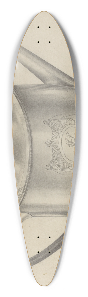Simon Weiss - Silver Teapot 39.3 inch art pintail longboard deck