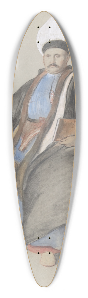 Sir David Wilkie - Portrait of Abram Jacob Messir 39.3 inch art pintail longboard deck