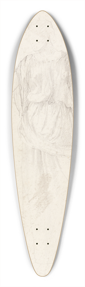 Sir Edward Coley Burne-Jones - Classical Figure 39.3 inch art pintail longboard deck