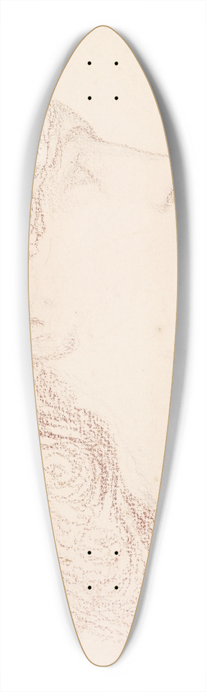 Sir Edward Coley Burne-Jones - Female  Head Study of Augusta Jones 39.3 inch art pintail longboard deck