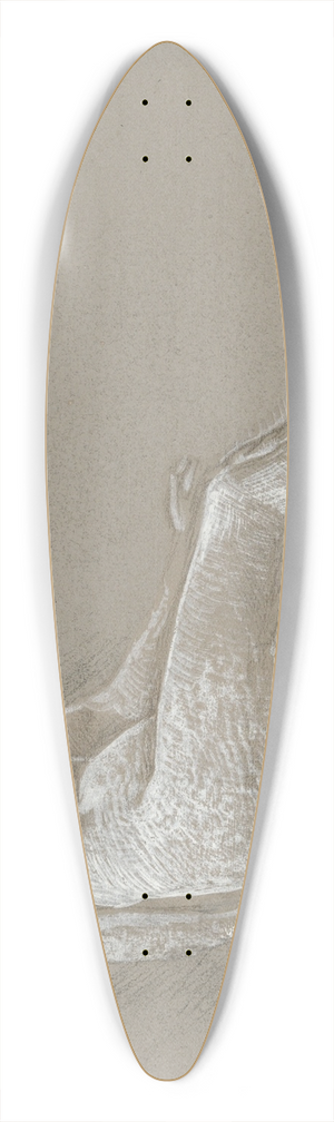 Sir Edward Coley Burne-Jones - Female nude study 39.3 inch art pintail longboard deck