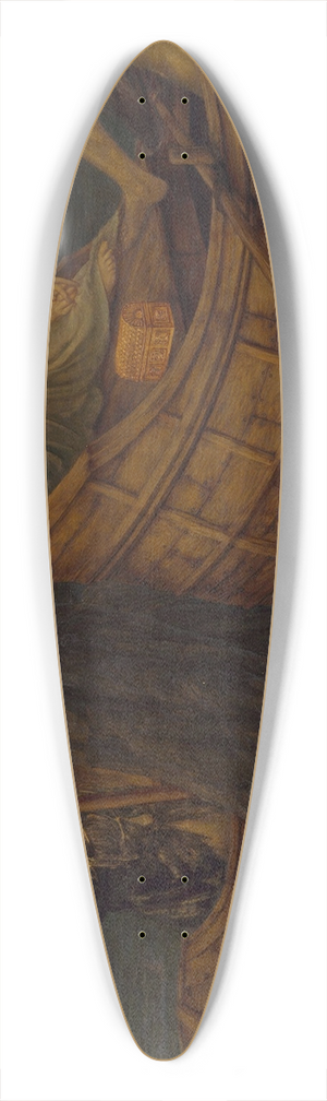 Sir Edward Coley Burne-Jones - Psyche giving the Coin to the Ferryman of the Styx 39.3 inch art pintail longboard deck