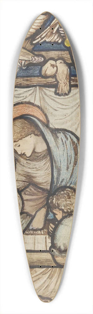 Sir Edward Coley Burne-Jones - The Nativity 39.3 inch art pintail longboard deck