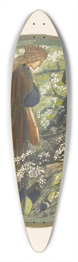 Sir Edward Coley Burne-Jones - Witchs Tree 39.3 inch art pintail longboard deck
