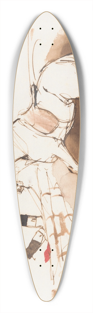 Sir Edwin Henry Landseer - A Hunting Accident 39.3 inch art pintail longboard deck